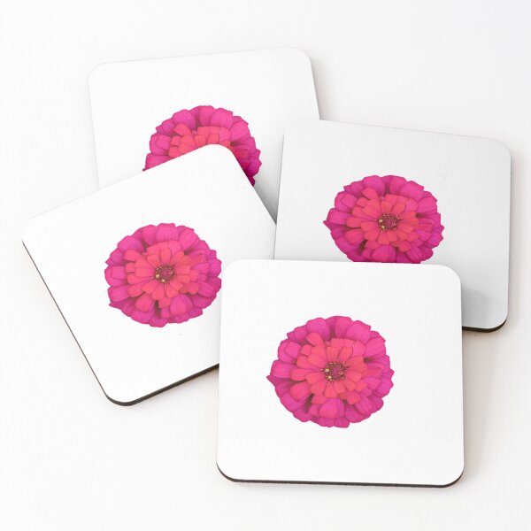Item preview, Red zinnia flower in full bloom. designed and sold by MiMee4451.