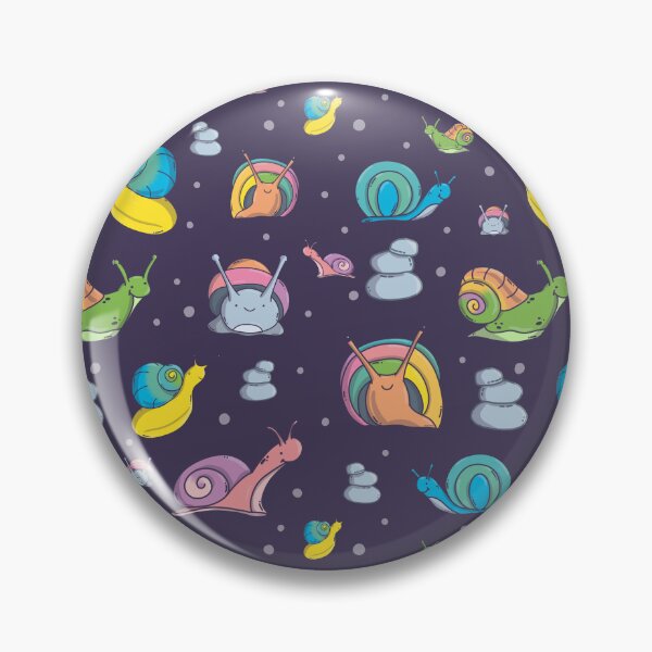 Item preview, Snails Pattern. Cute Characters. Dark Purple Background. designed and sold by DigitalCris.