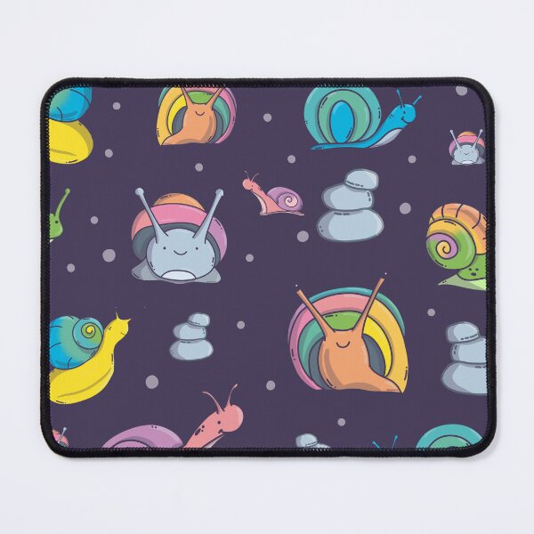 Item preview, Snails Pattern. Cute Characters. Dark Purple Background. designed and sold by DigitalCris.