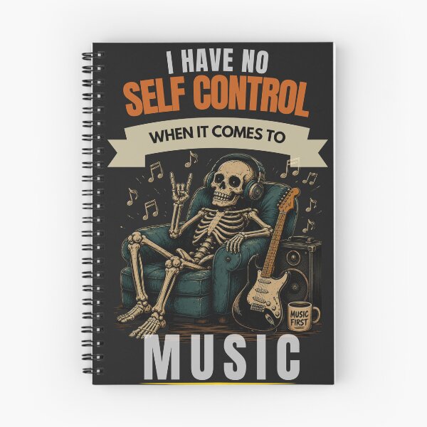 Item preview, I Have No Self Control When It Comes To Music Funny Guitar Shirt designed and sold by Joyful-Pixel.