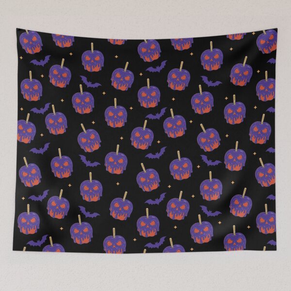 Item preview, Poison candy apples pattern with bats designed and sold by pumpkinchino.