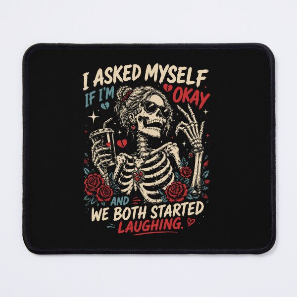 Item preview, I Asked Myself If I'm Okay And We Both Started Laughing designed and sold by vintagearttee.
