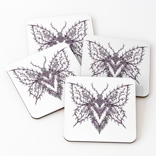 Item preview, Thorn Skull Butterfly Gothic Emblem designed and sold by puzzell.
