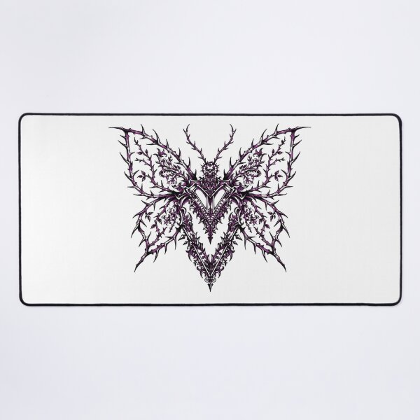 Item preview, Thorn Skull Butterfly Gothic Emblem designed and sold by puzzell.