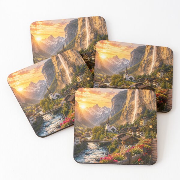 Item preview, Lauterbrunnen Valley – Golden Sunset Switzerland designed and sold by Ceylon Luxe Collections.