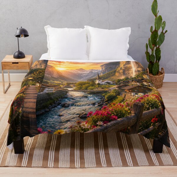 Item preview, Lauterbrunnen Valley – Golden Sunset Switzerland designed and sold by Ceylon Luxe Collections.