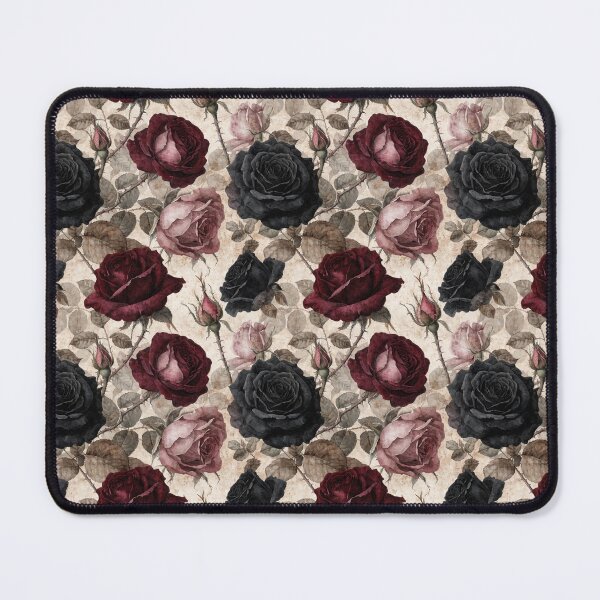 Item preview, Dark Cottagecore Dark Rose Pattern | Gothic Vintage Botanical Roses designed and sold by Mousy17.
