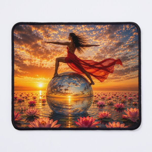 Item preview, Lotus Warrior on the Crystal Sphere designed and sold by Kimberly Palmer.