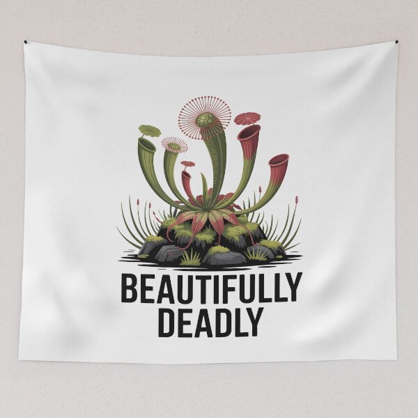 Item preview, Beautifully Deadly Carnivorous Plants designed and sold by MooonTees.