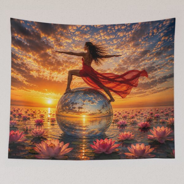 Item preview, Lotus Warrior on the Crystal Sphere designed and sold by Kimberly Palmer.