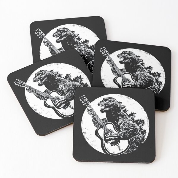 Item preview, Vintage Dinosaur Playing Guitar | Kaiju Inspired Rock Music  designed and sold by Gbriel3.