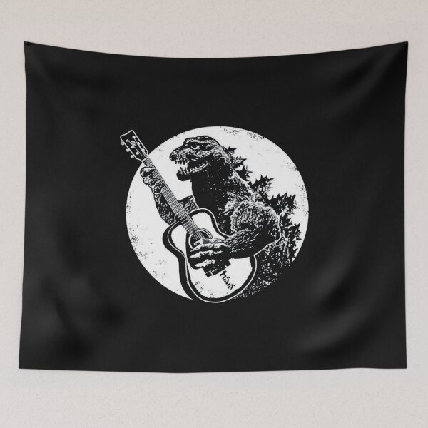 Item preview, Vintage Dinosaur Playing Guitar | Kaiju Inspired Rock Music  designed and sold by Gbriel3.