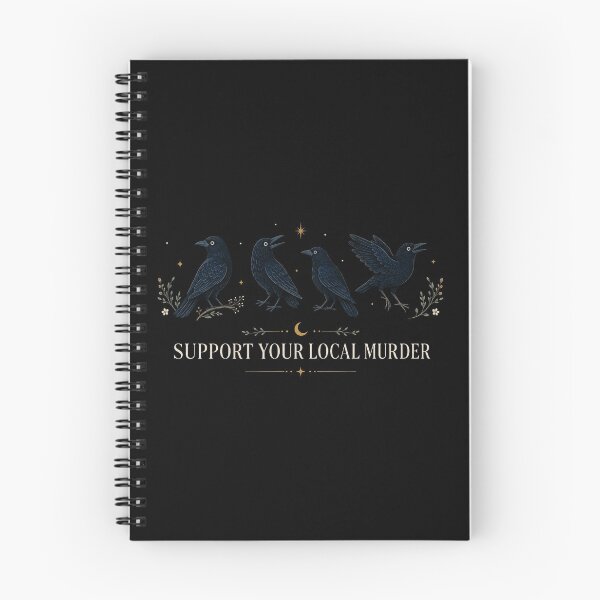 Item preview, Support Your Local Murder Vintage Raven Funny Crow Dark Academia designed and sold by Quiajia.