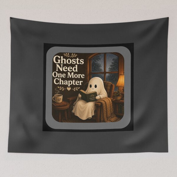 Item preview, Ghosts Need One More Chapter designed and sold by QuietNovaShop.