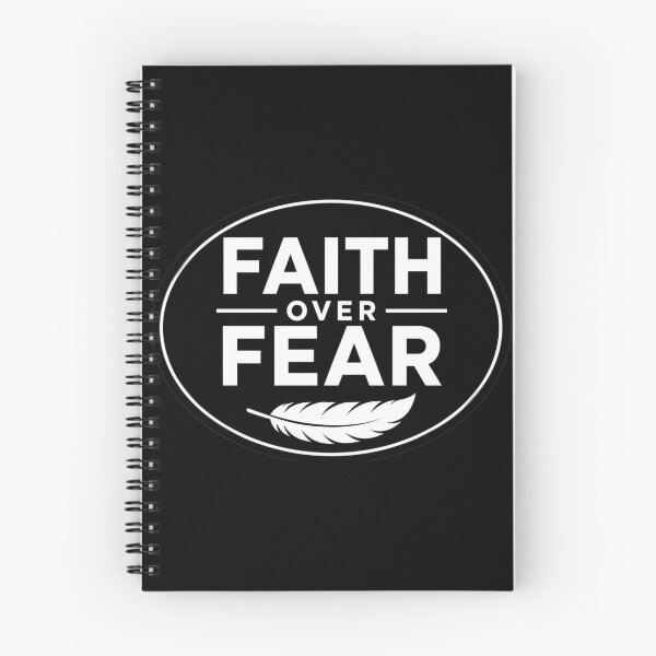Item preview, Faith Over Fear – Oval Christian Encouragement Sticker designed and sold by The Digital Compass.