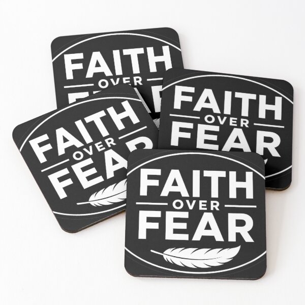Item preview, Faith Over Fear – Oval Christian Encouragement Sticker designed and sold by The Digital Compass.