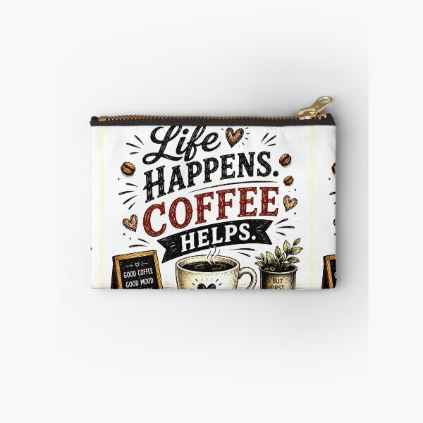 Item preview, Life Happens Coffee Helps | Funny Coffee Lover Vintage Graphic designed and sold by SlanPOD.