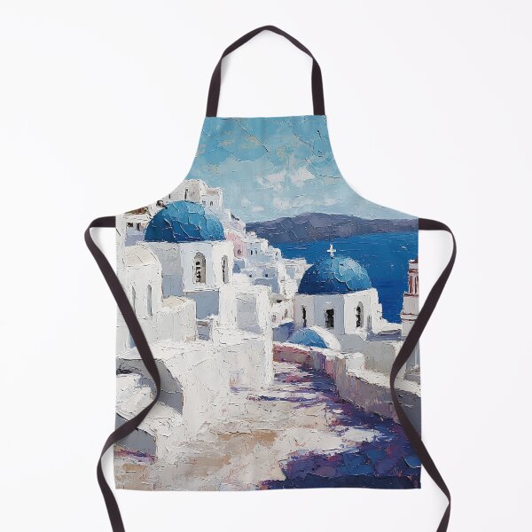 Item preview, Santorini Oia Blue Dome Church Art designed and sold by daila70.