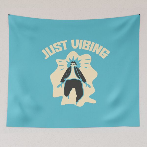 Item preview, Just Vibing Minimalist Positive Vibes Illustration designed and sold by beboplab.