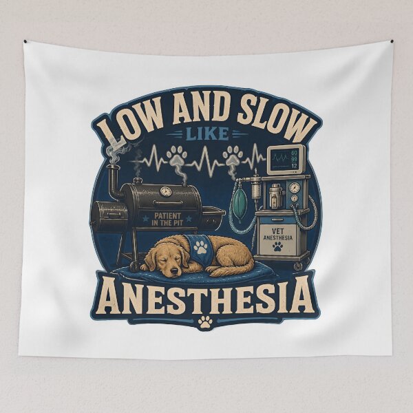 Item preview, Low And Slow Like Anesthesia | Funny Veterinary Anesthesia Design designed and sold by Bettybee00.
