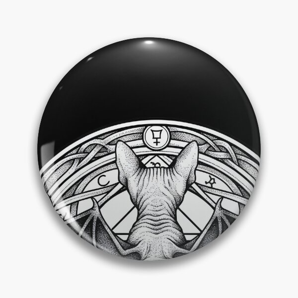 Item preview, Occult Sphynx cat in a ritual circle designed and sold by OH-MY-GOTH.