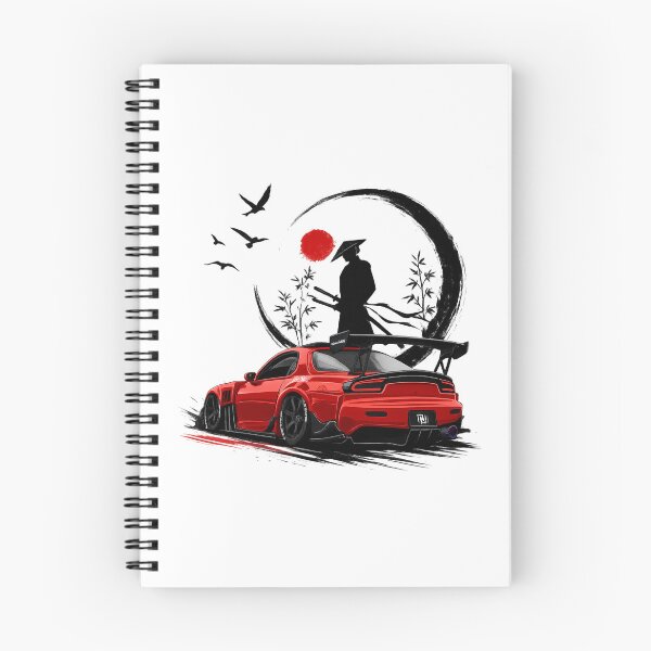 Item preview, Japanese Cars and Racing - JDM RX7 Samurai Red Sun designed and sold by Shakhbata-1.