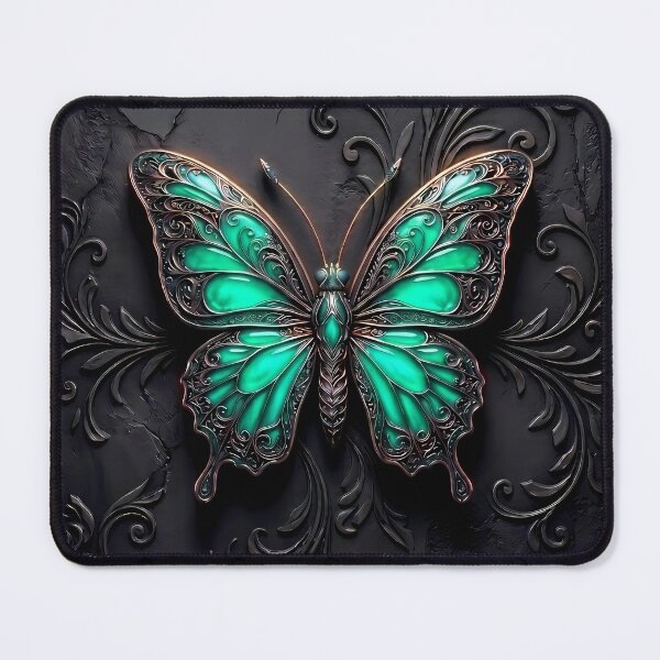 Item preview, Mint Green and Bronze Gothic Butterfly 3D Jewel Design designed and sold by LuisWorks.