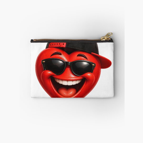 Item preview, Cool Heart | Funny Heart with Sunglasses and Cap Cartoon T-Shirt designed and sold by CalmMandala.