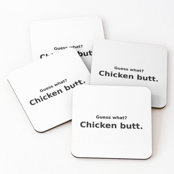 Item preview, Guess What Chicken Butt Funny Dad Joke Tee designed and sold by low battery meme design.