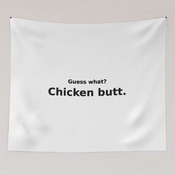 Item preview, Guess What Chicken Butt Funny Dad Joke Tee designed and sold by low battery meme design.