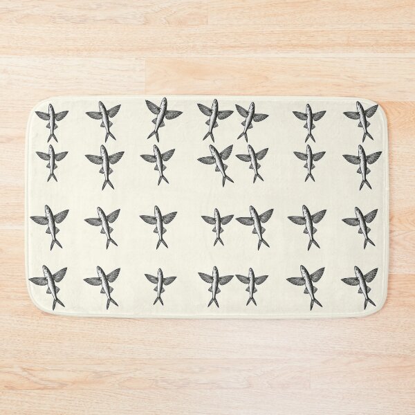 Item preview, Ocean Wings Club Flying Fish Vintage Coastal Graphic designed and sold by CamaleonDesigns.