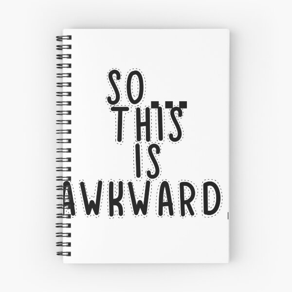 Item preview, Text Typography So... this is awkward. Anti-Small-Talk Humor designed and sold by TypeboldStudio.