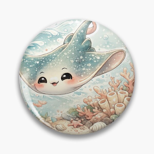 Item preview, Happy Baby Stingray Sticker designed and sold by InkPixell.