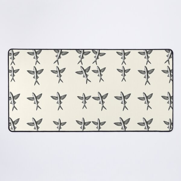 Item preview, Ocean Wings Club Flying Fish Vintage Coastal Graphic designed and sold by CamaleonDesigns.