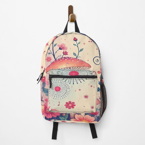Item preview, Floral Dreamscape with Vibrant Colorful Mushrooms and Flowers Set Against a Soft Pastel Sun-Kissed Background designed and sold by Matt_Smith.