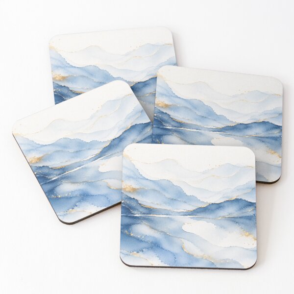 Item preview, Celeste Abstract II – Golden Reflections designed and sold by Esencia Argentina.