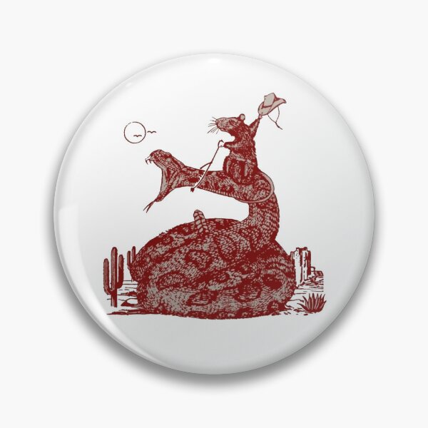 Item preview, Vintage Cowboy Mouse Riding Rattlesnake Retro Western Graphic | Desert Rodeo Humor Design designed and sold by Gbriel3.
