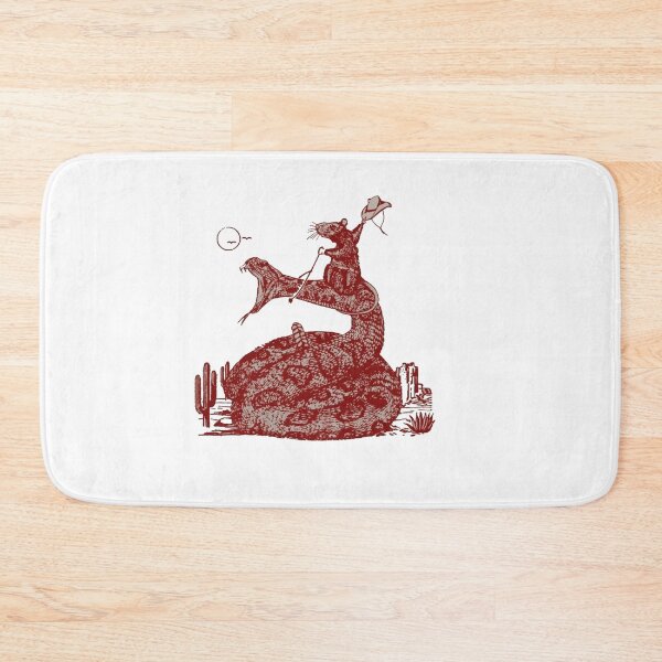 Item preview, Vintage Cowboy Mouse Riding Rattlesnake Retro Western Graphic | Desert Rodeo Humor Design designed and sold by Gbriel3.