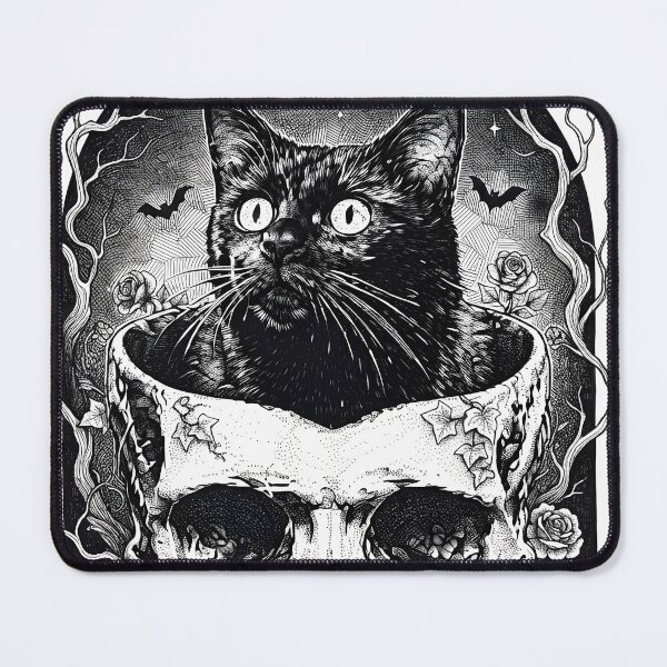 Item preview, If I fit, I'll be sitting – cat in skull designed and sold by OH-MY-GOTH.
