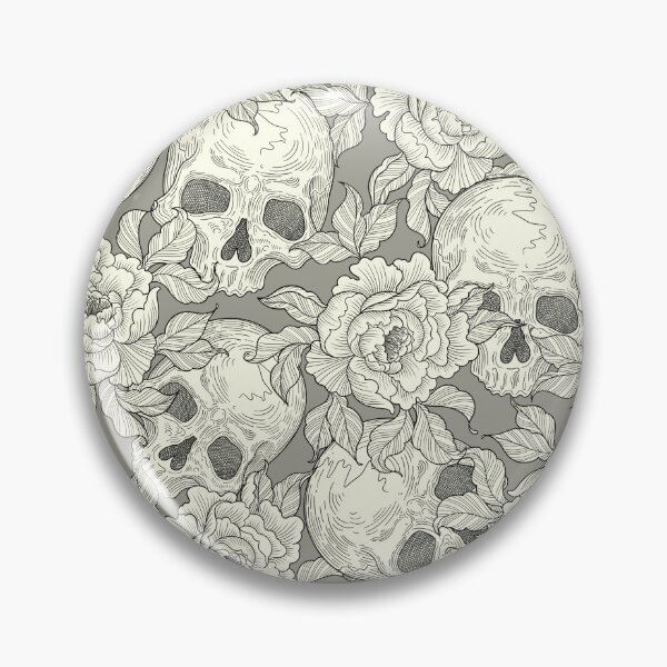 Item preview, Skull and flowers III designed and sold by Studio Vickn.