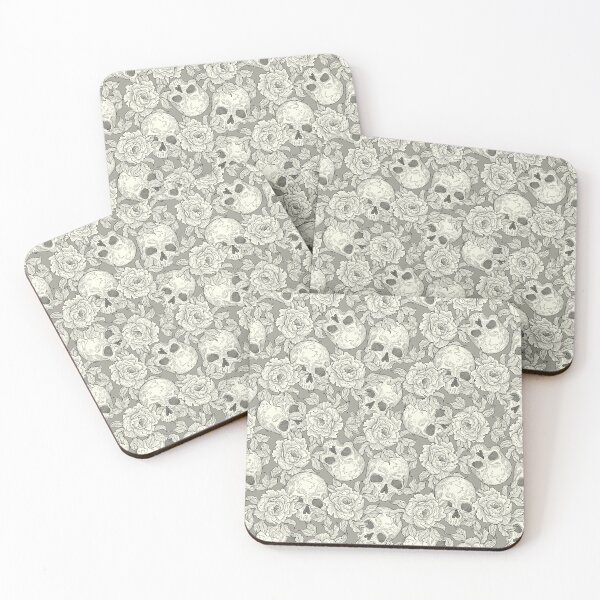 Item preview, Skull and flowers III designed and sold by Studio Vickn.
