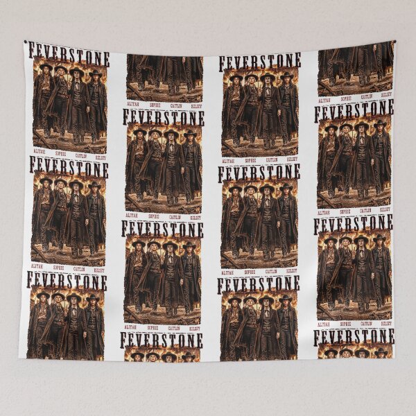 Item preview, Feverstone Western Fire Parody Vintage Cowboy Fan Art designed and sold by CocoLama.