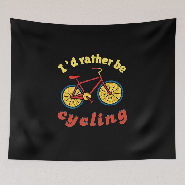 Item preview, I'd Rather Be Cycling - Retro Pop Art Bicycle  designed and sold by SunandShade.