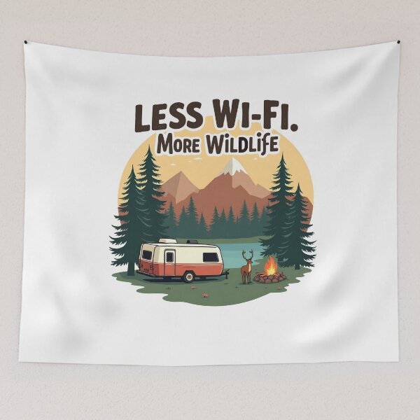 Item preview, Less WI-FI More Wildlife designed and sold by SafariCreativeD.