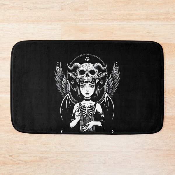Item preview, Demon girl with skull crown designed and sold by OH-MY-GOTH.