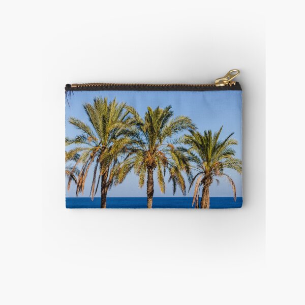 Item preview, Sunny Palm Trees Lining a Blue Mediterranean Sea Coastline on a Clear Summer Day designed and sold by Nmallia.