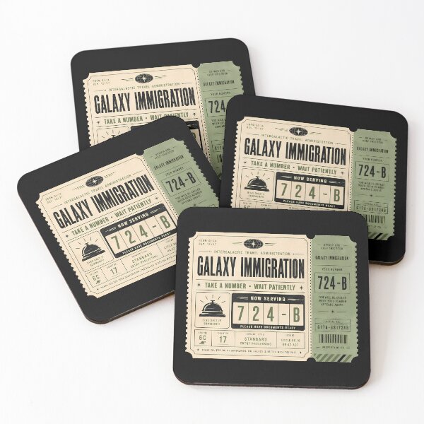 Item preview, Galaxy Immigration Waiting Ticket designed and sold by agearb.
