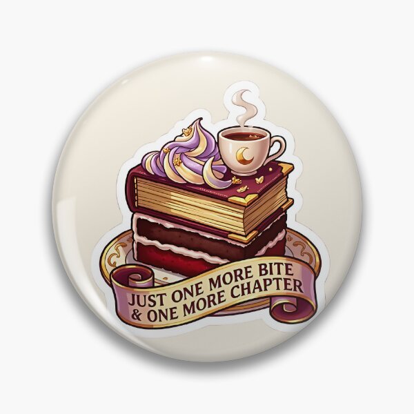 Item preview, Just One More Chapter - Bookish Cake & Coffee BookTok Sticker designed and sold by AlruanceStudio.
