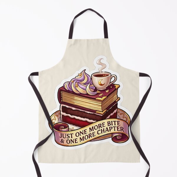 Item preview, Just One More Chapter - Bookish Cake & Coffee BookTok Sticker designed and sold by AlruanceStudio.