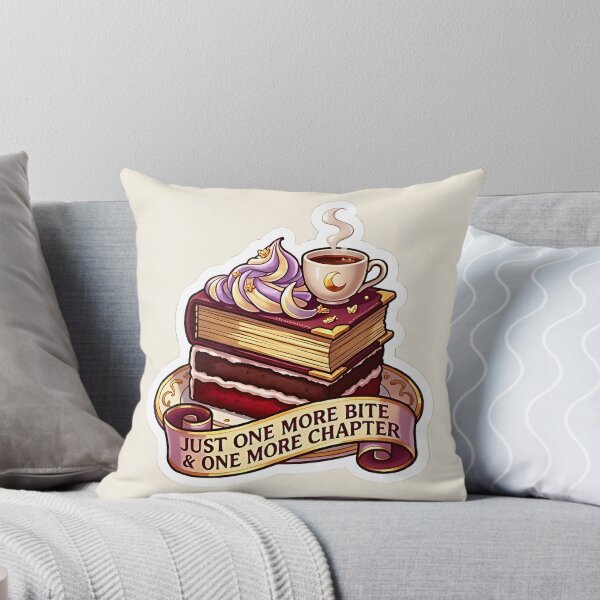 Item preview, Just One More Chapter - Bookish Cake & Coffee BookTok Sticker designed and sold by AlruanceStudio.